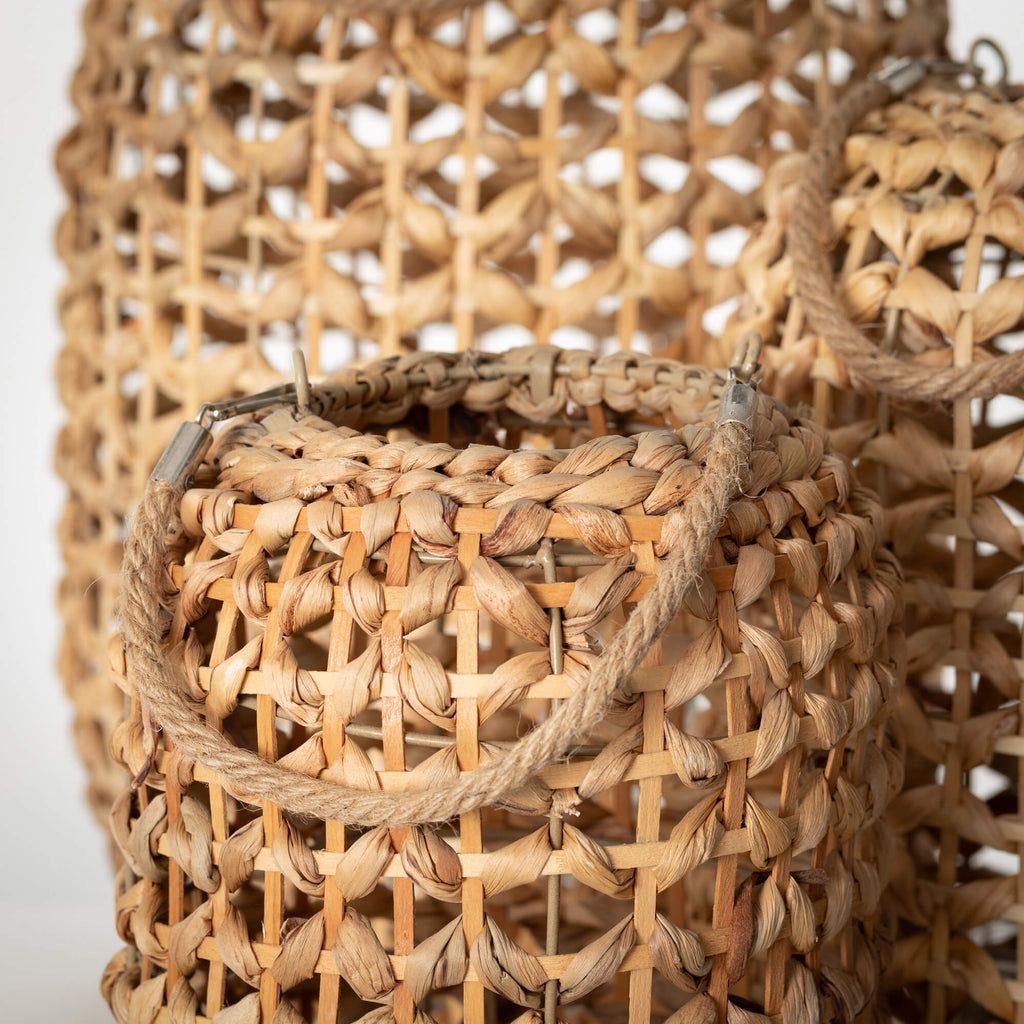 Natural Rattan Lantern Set Of 