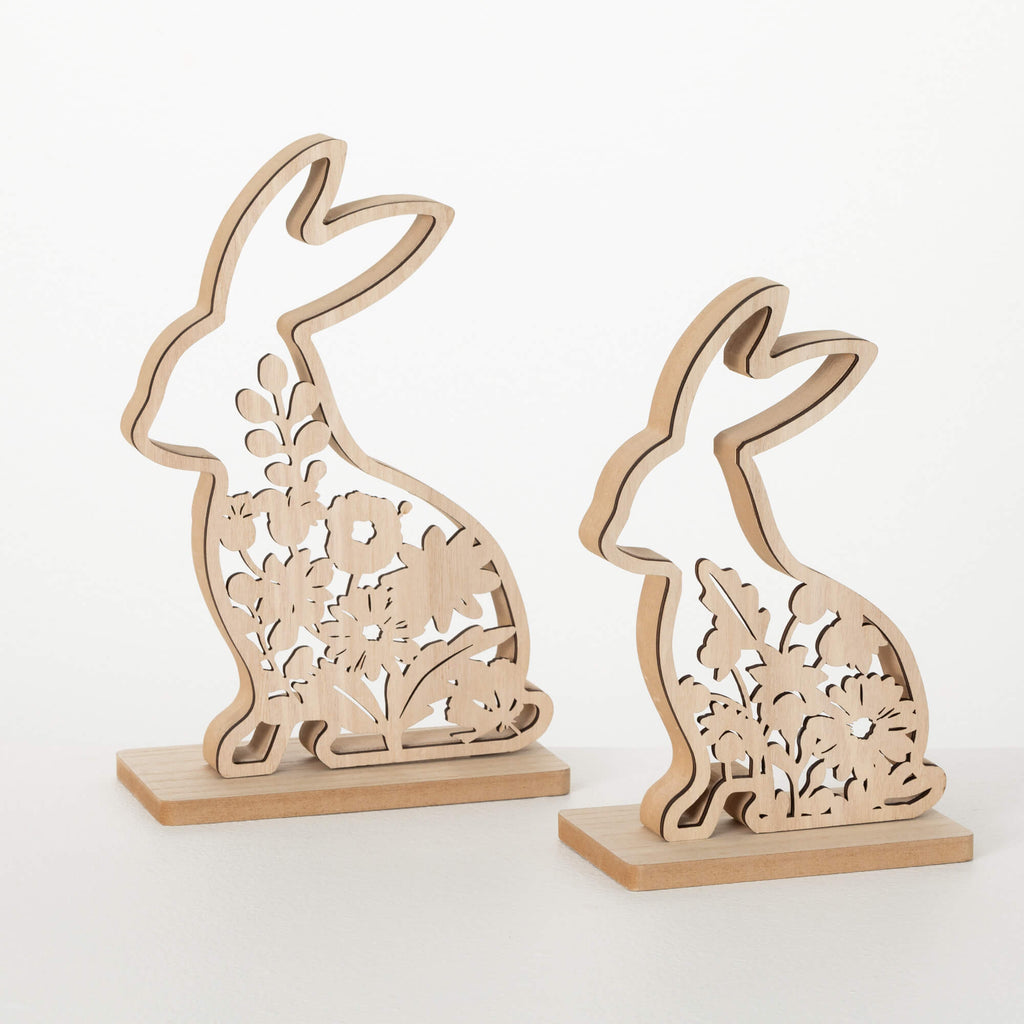 Laser Cut Botanical Bunnies   