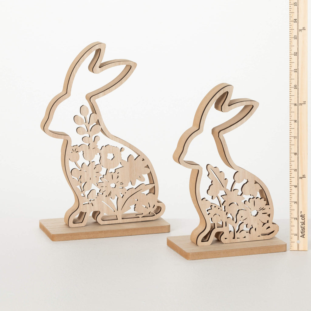 Laser Cut Botanical Bunnies   