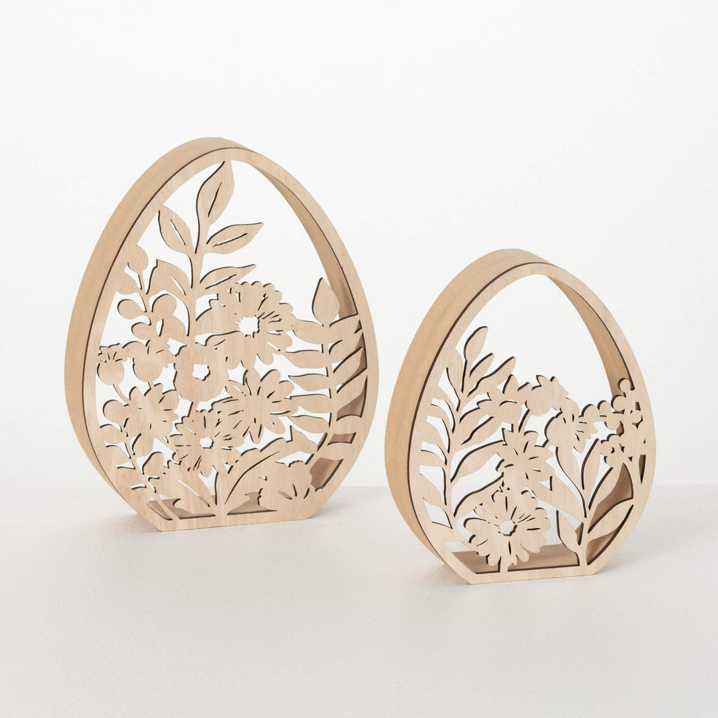 Laser Cut Botanical Eggs      