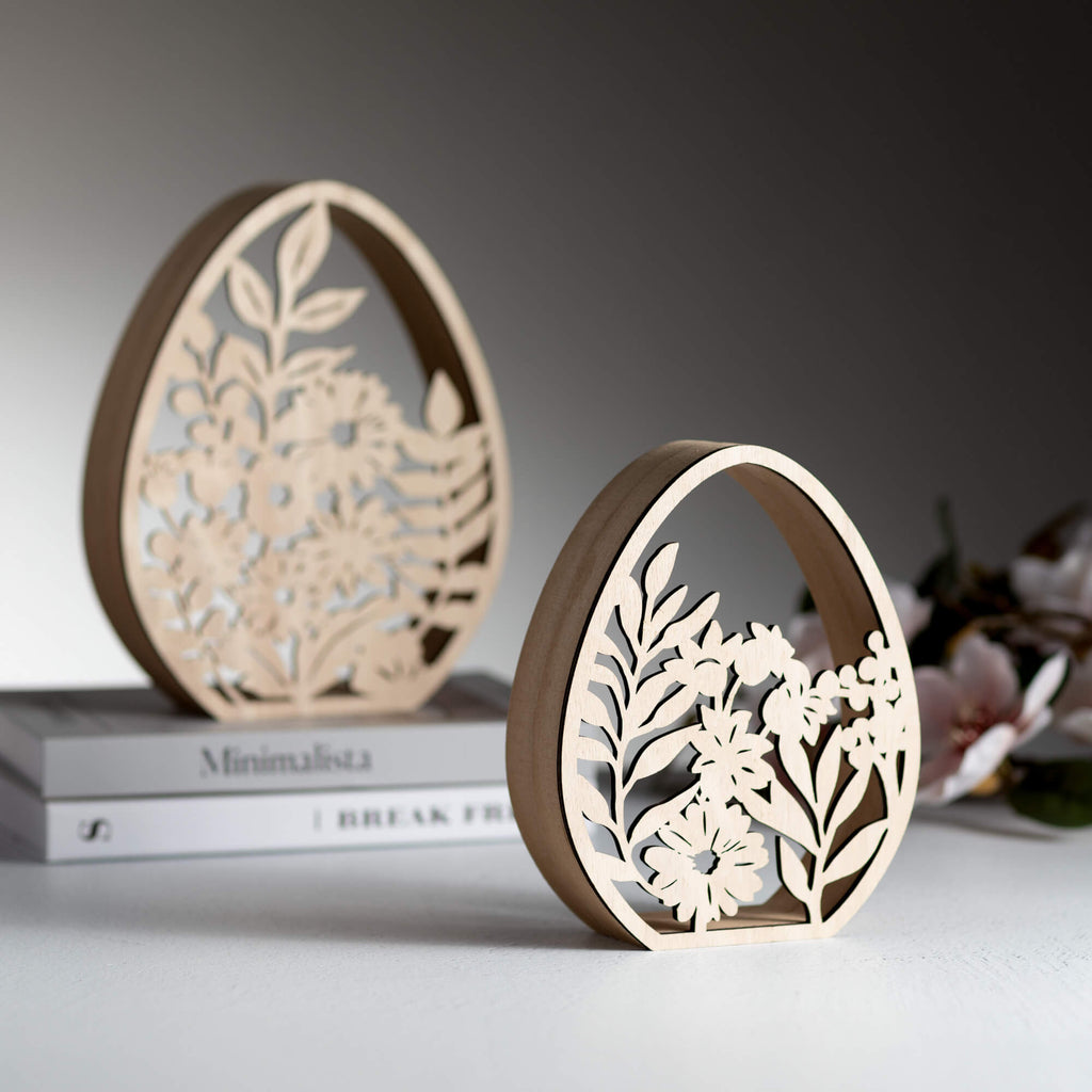 Laser Cut Botanical Eggs      