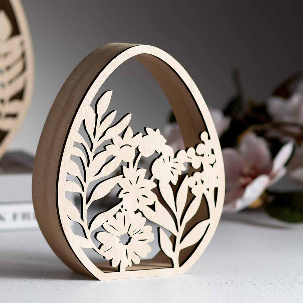 Laser Cut Botanical Eggs      