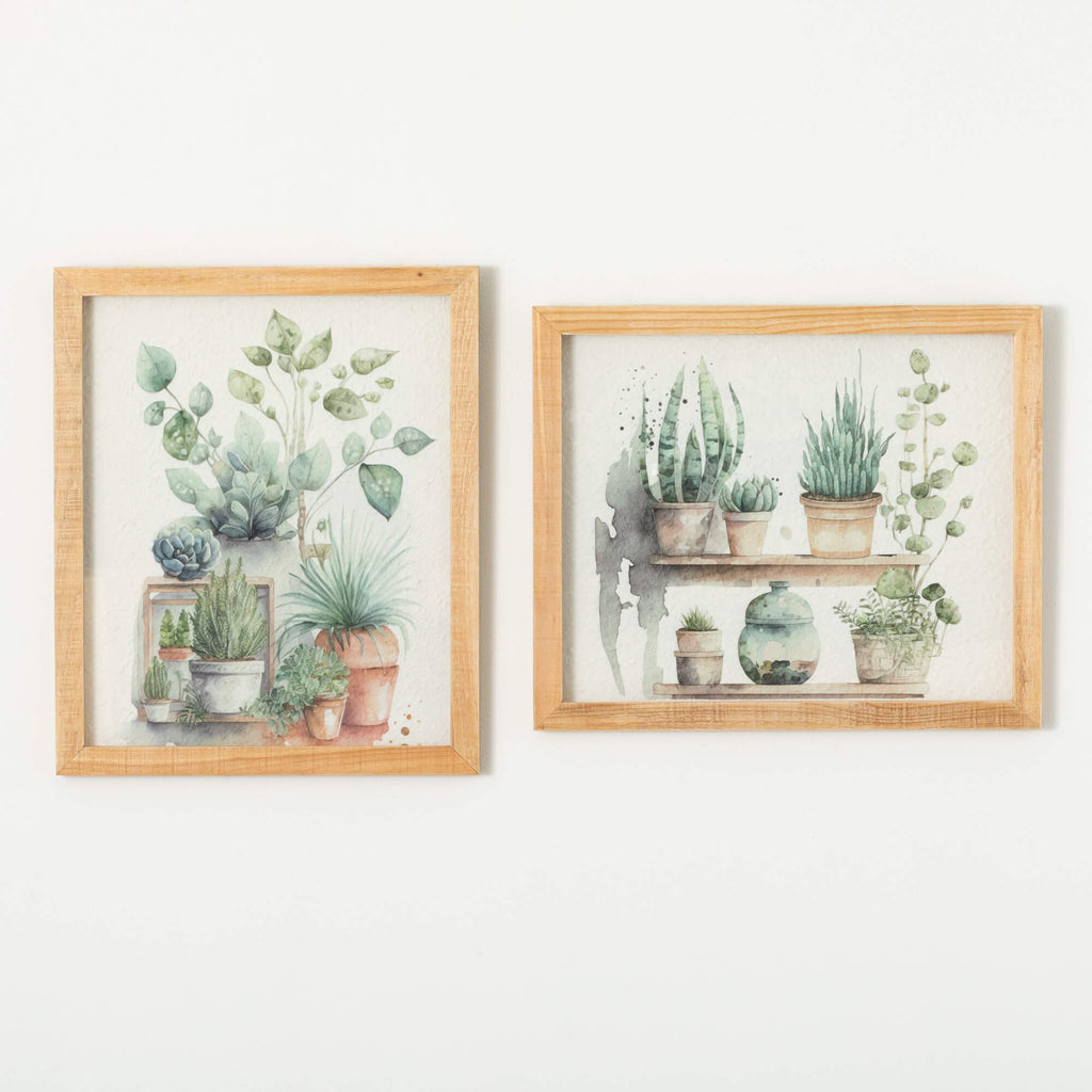 Plant Shadow Box Wall Art Set 