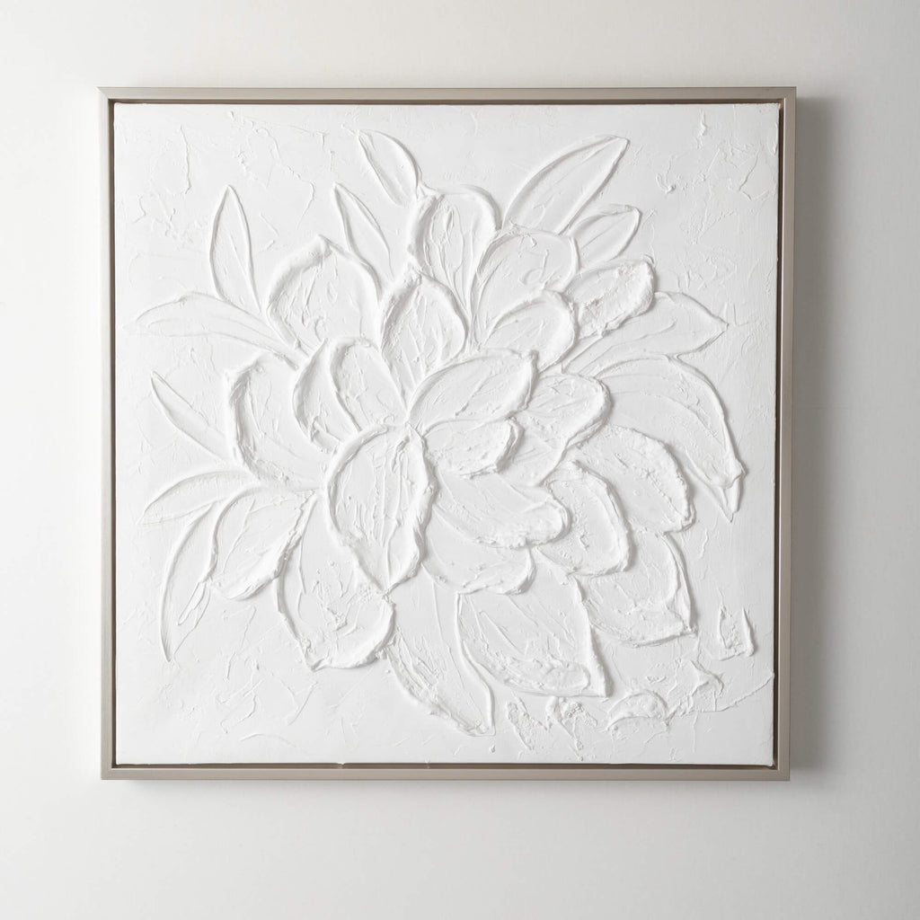 Embossed Flower Wall Art      