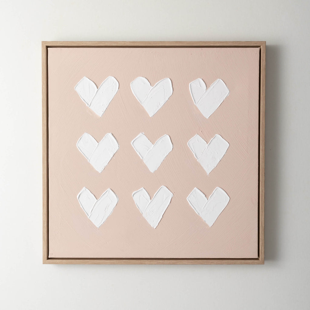 Textured Hearts Wall Decor    