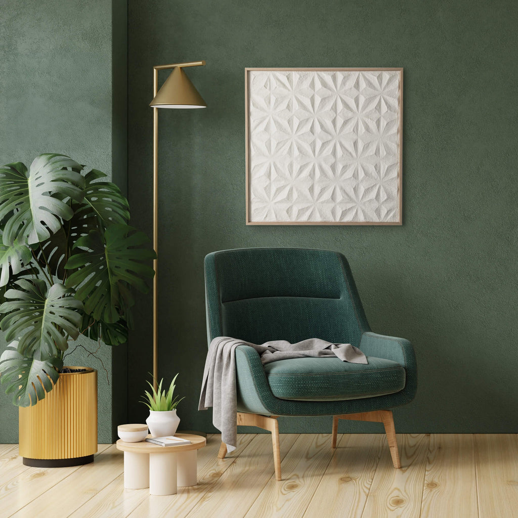 Embossed Geometric Wall Decor 