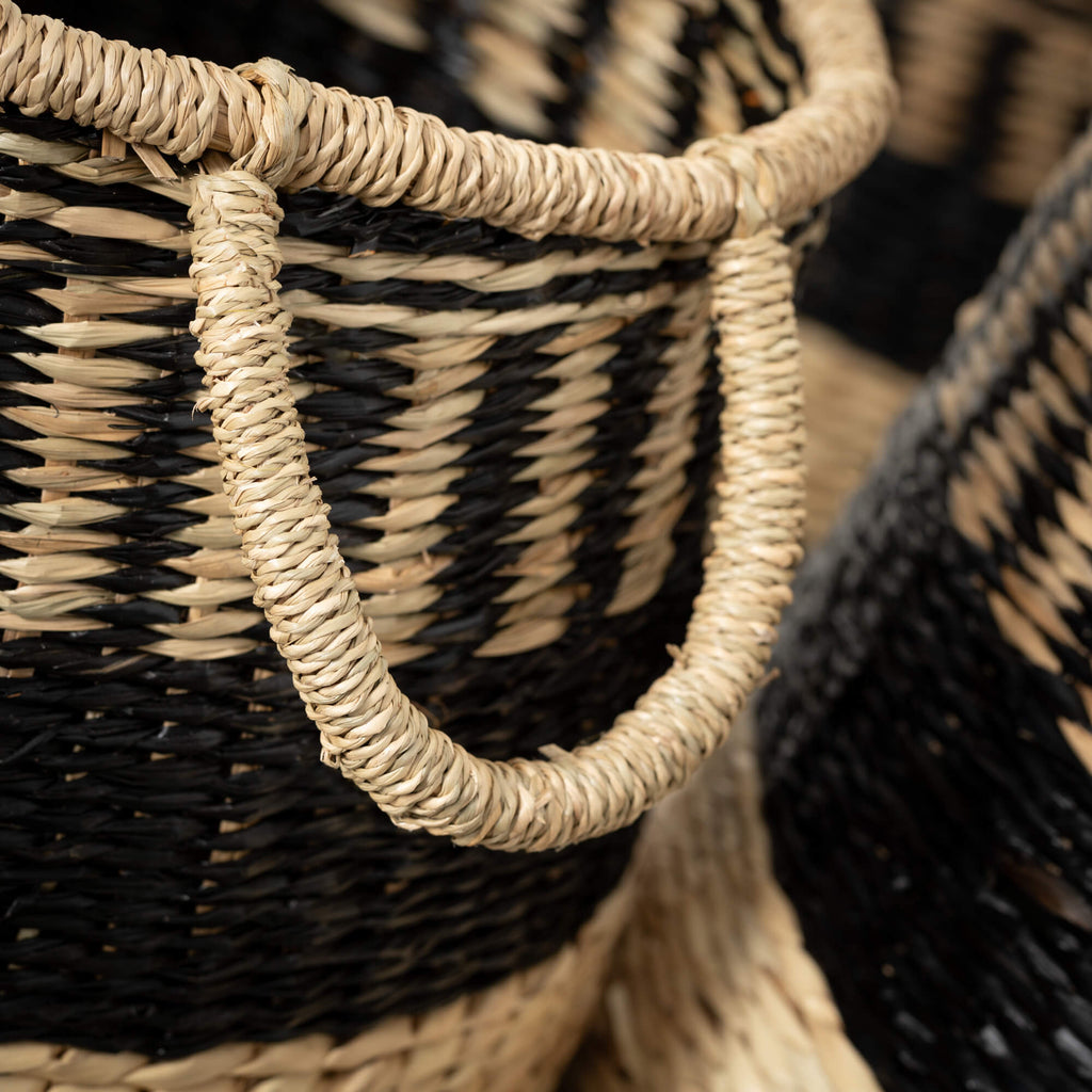 Woven Baskets With Handles Tri