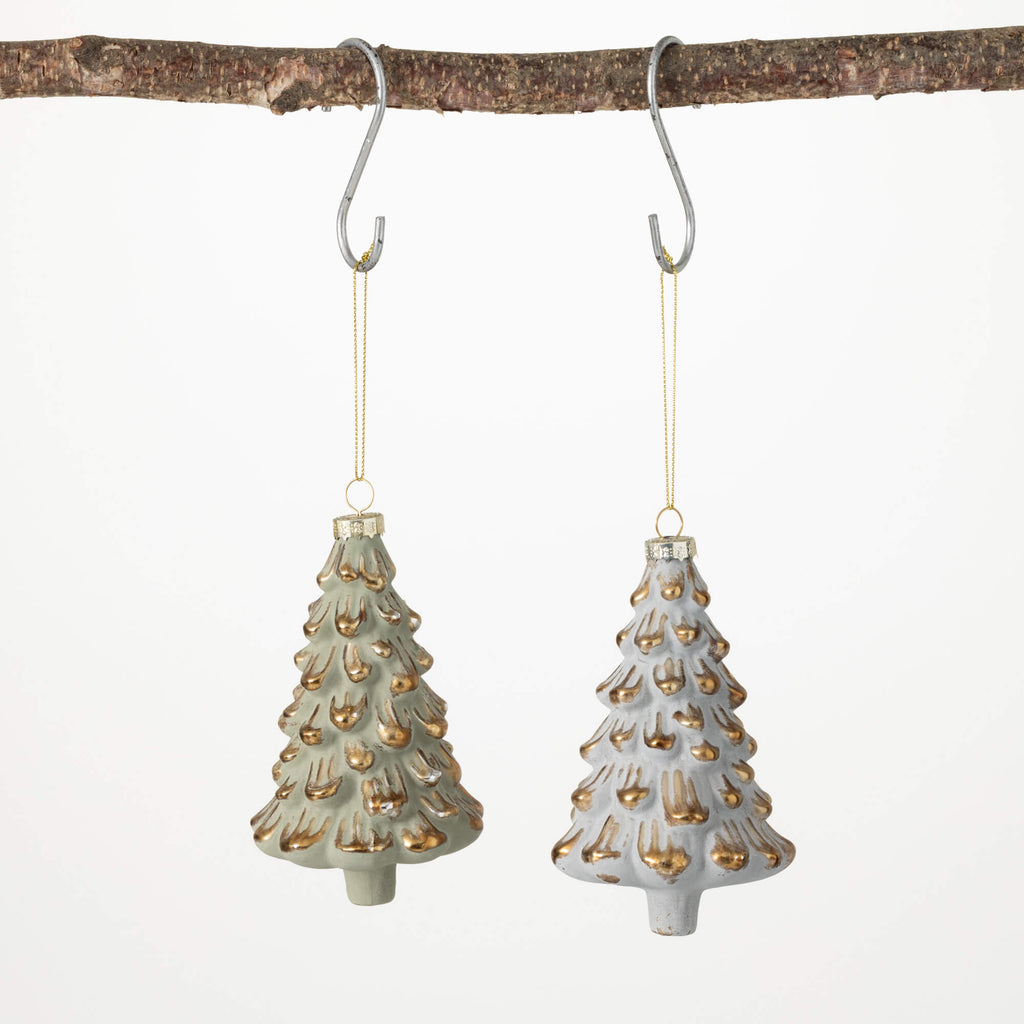 Evergreens Ornament Set Of 2  