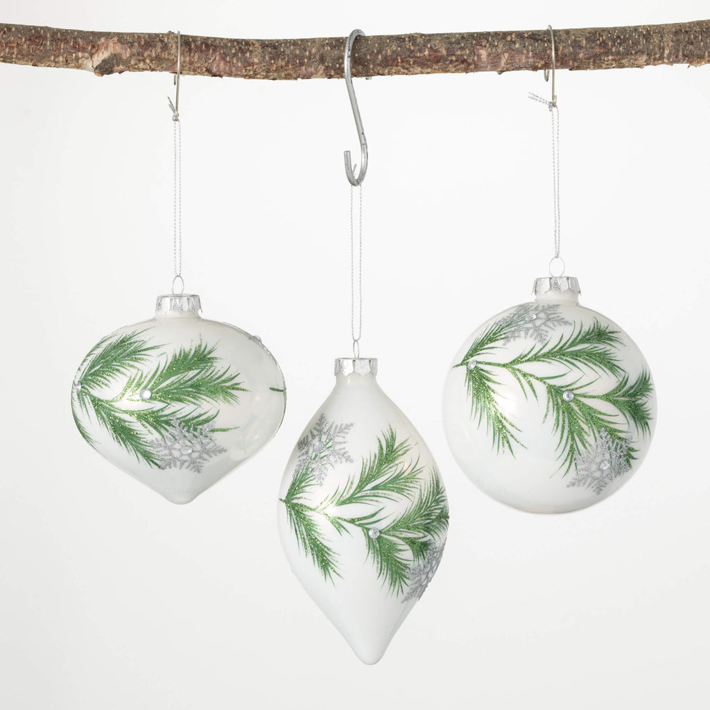 Botanical Drop Ornament Set   