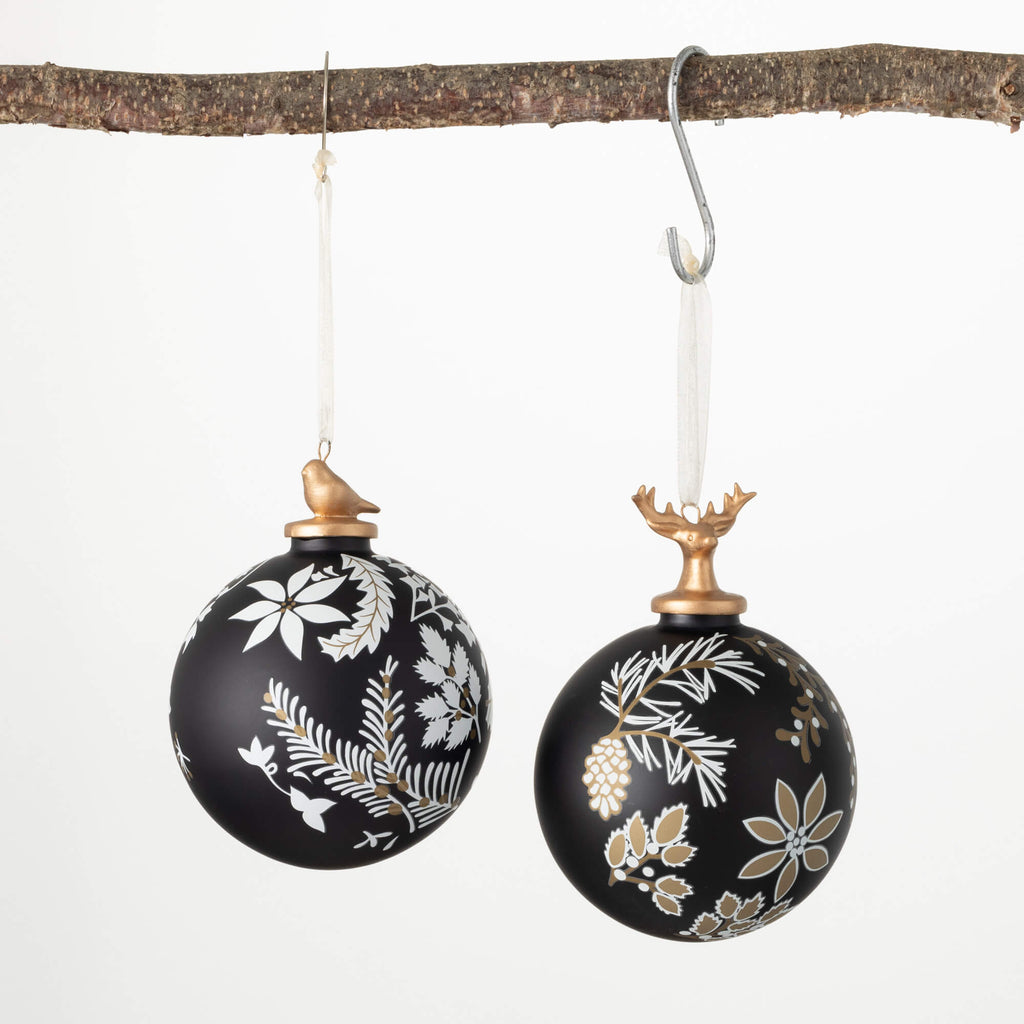 Patterned Woodland Ornaments  