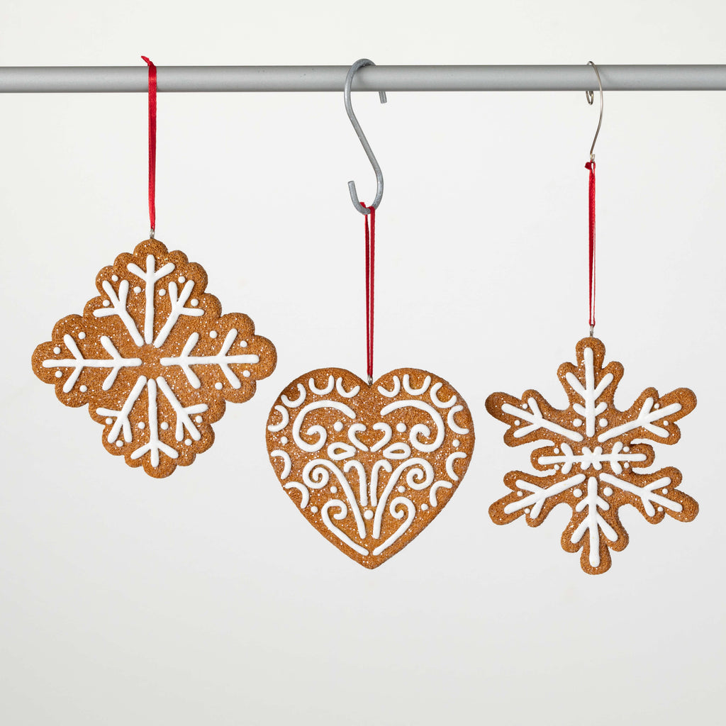 Frosted Gingerbread Ornaments 