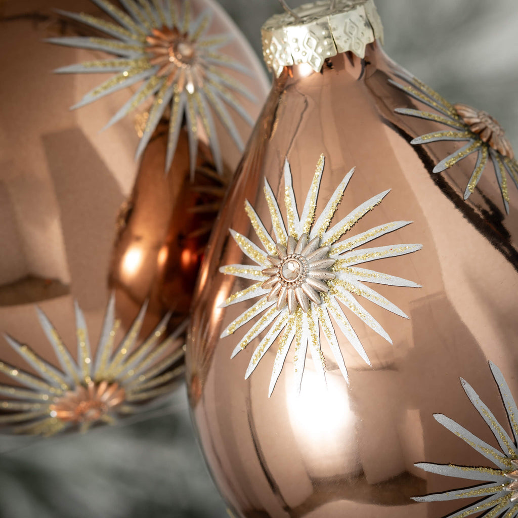 Gold Sunburst Ornament Set    