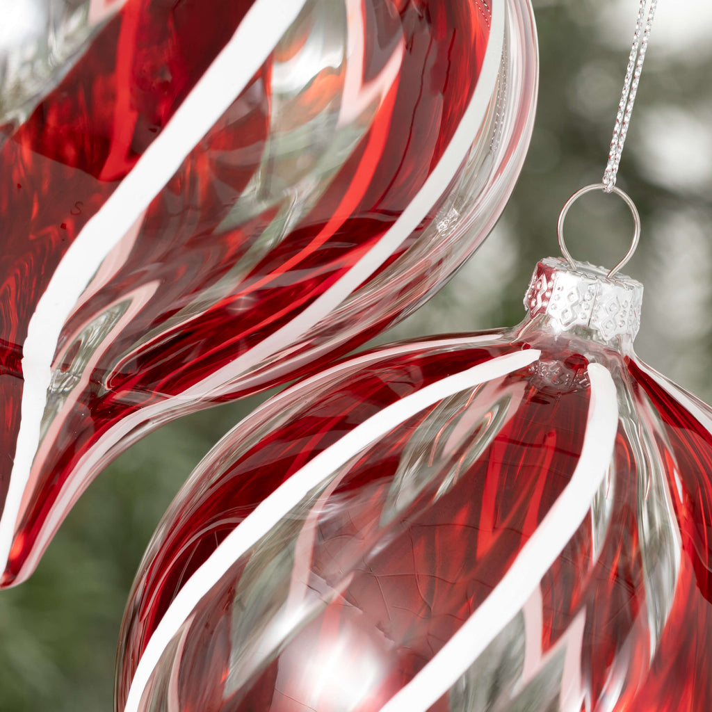 Red White Striped Ornaments 2 