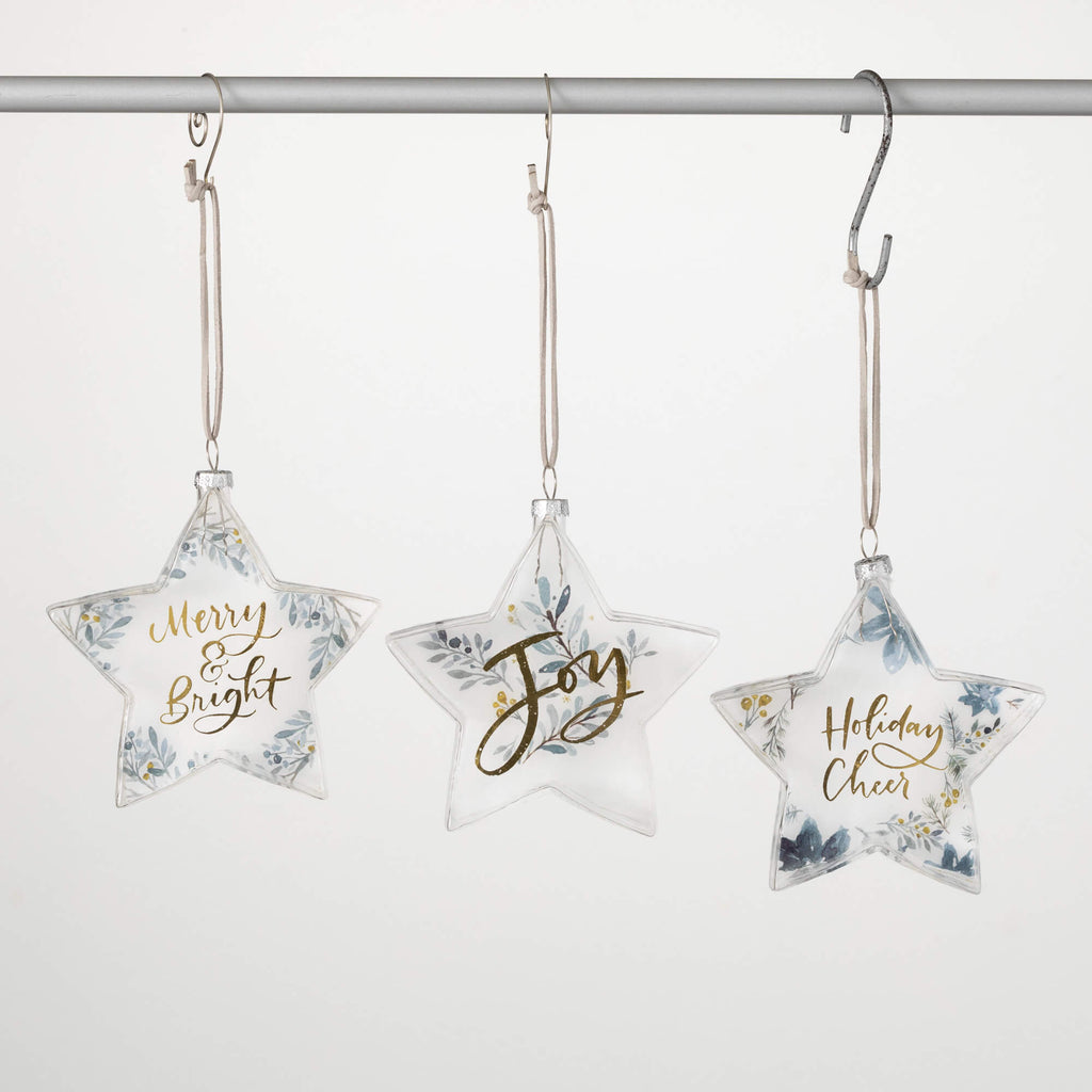 Holiday Wishes Star Ornaments 