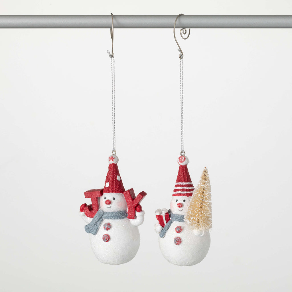 Whimsical Snowman Ornament Set