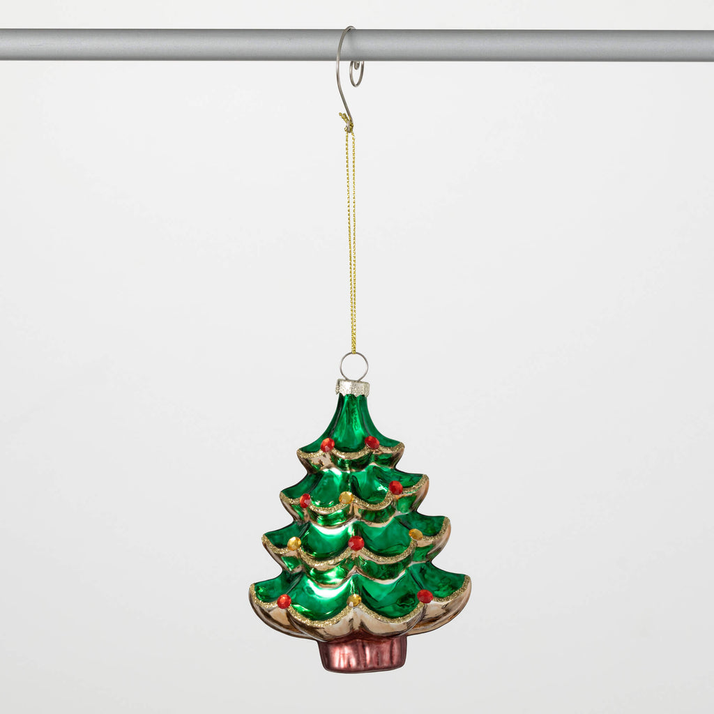 Retro Christmas Tree Ornament 