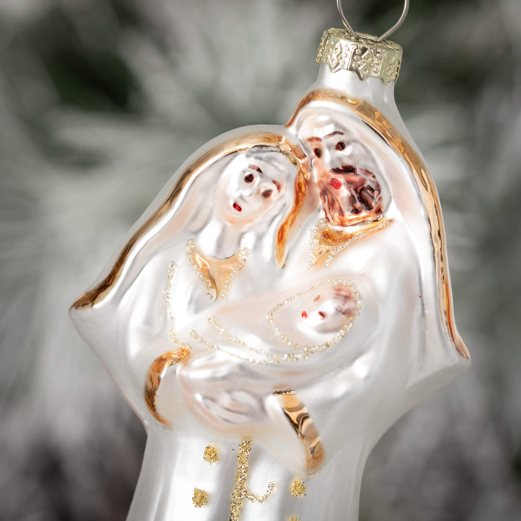 Iridescent Nativity Ornament  