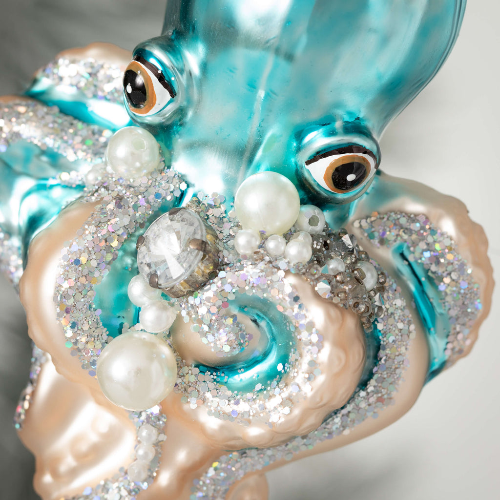 Iridescent Octopus Ornament   