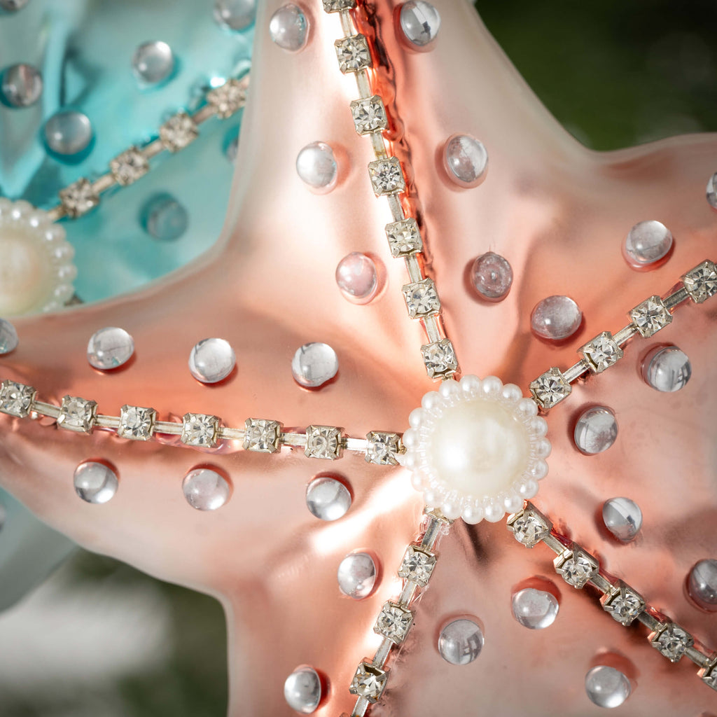 Iridescent Starfish Ornaments 