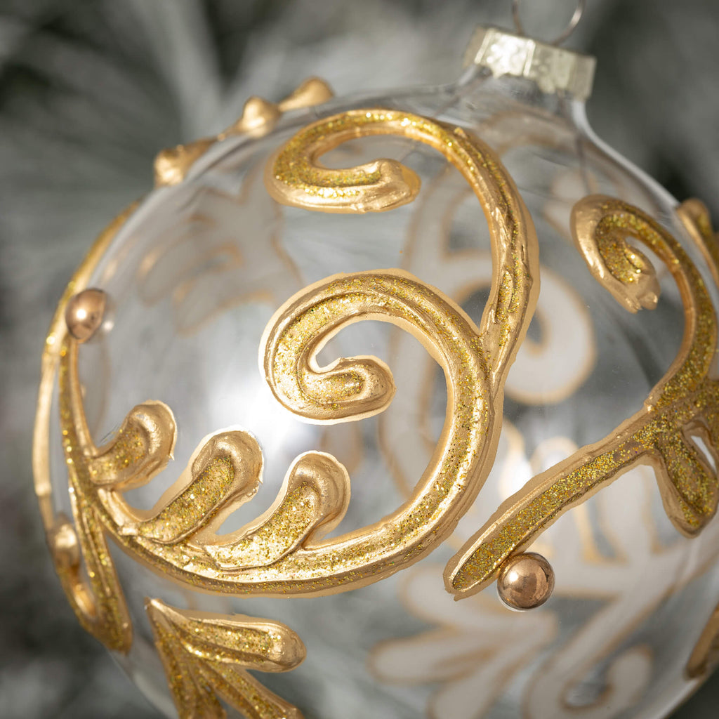 Encrusted Gold Finial Ornament