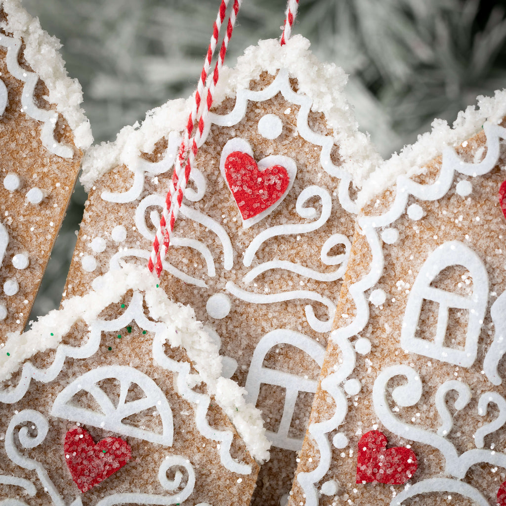 Gingerbread House Ornament Set