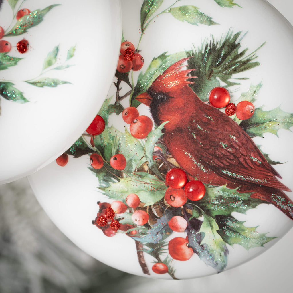 Cardinal Disc Ornaments       