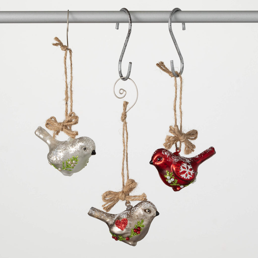 Decorative Bird Ornament Set  