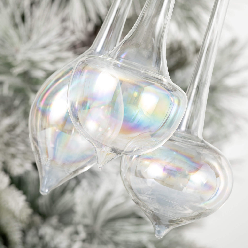 Large Clear Finial Ornament   