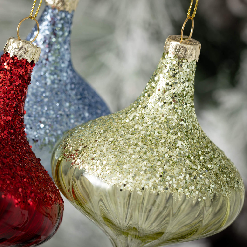 Colorful Onion Ornament Trio  