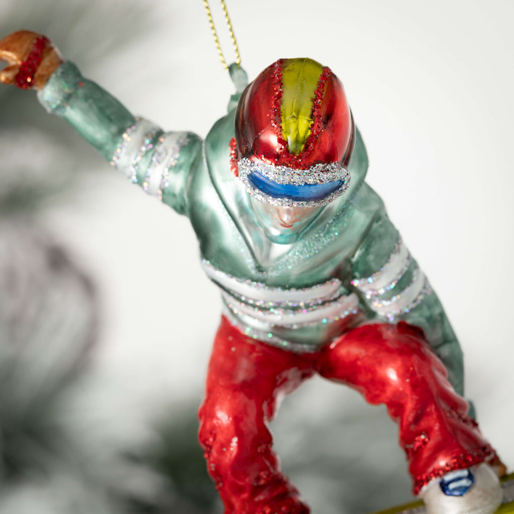 Retro Snowboarder Ornament    