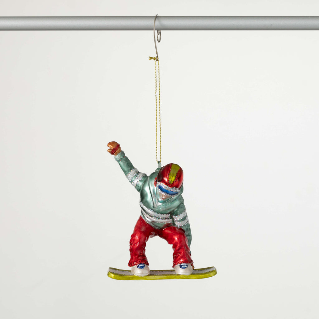 Retro Snowboarder Ornament    