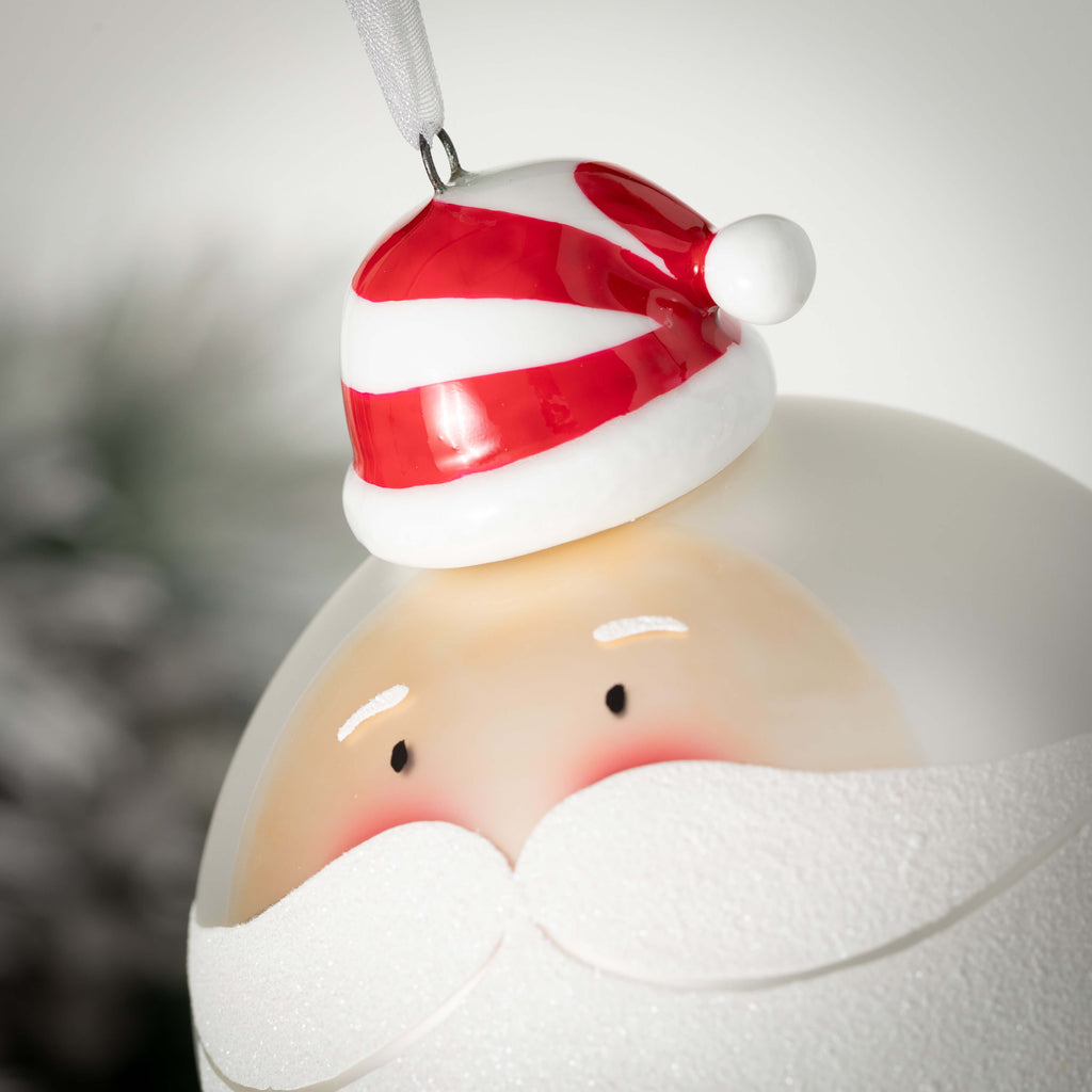 Whimsical Santa Ball Ornament 