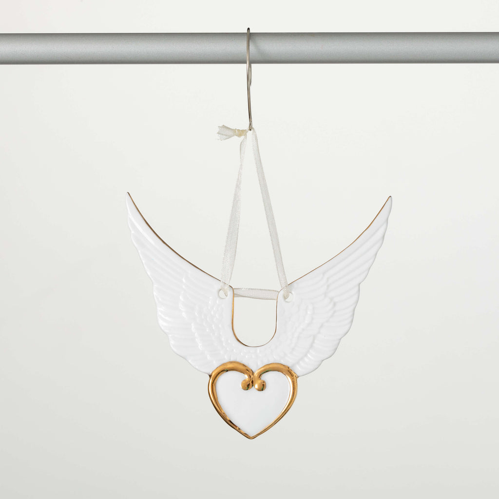 Heart Angel Wings Ornament    