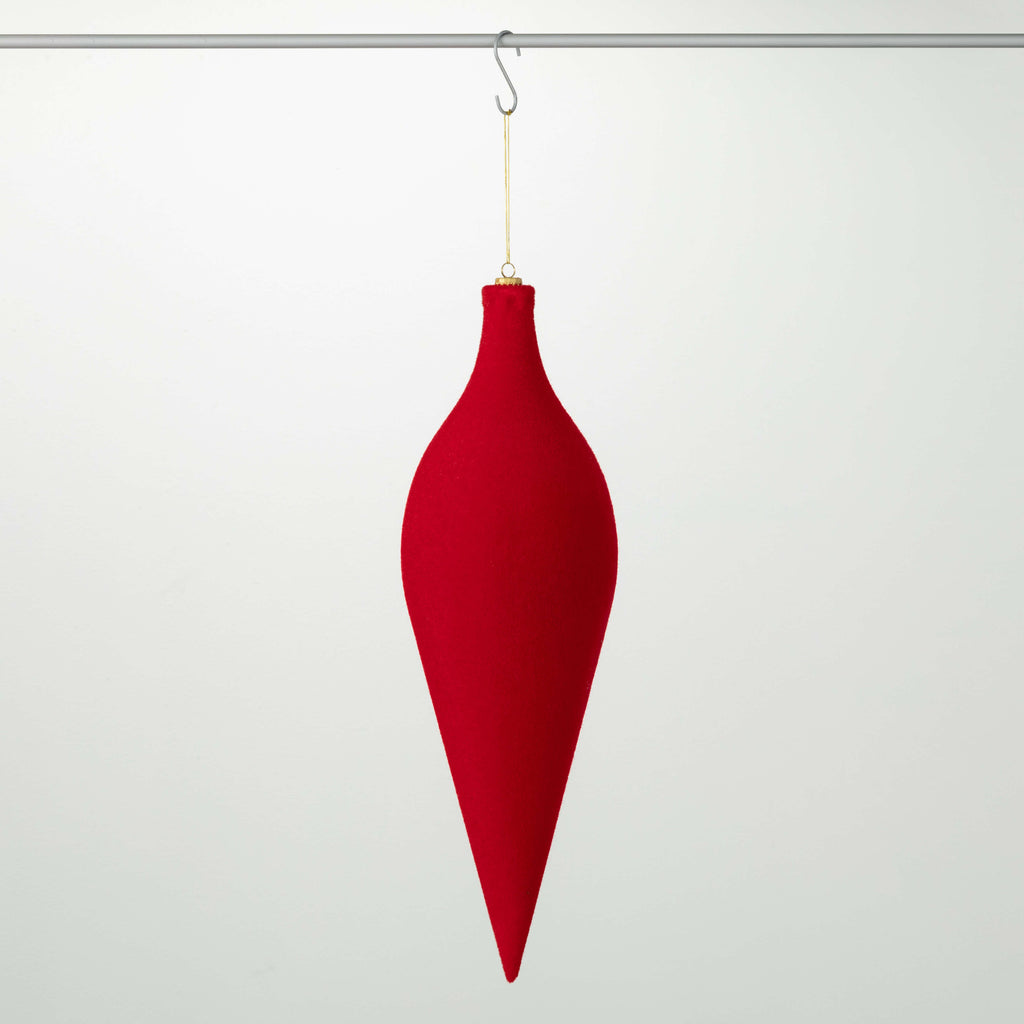 Red Velvet Tear Drop Ornament 