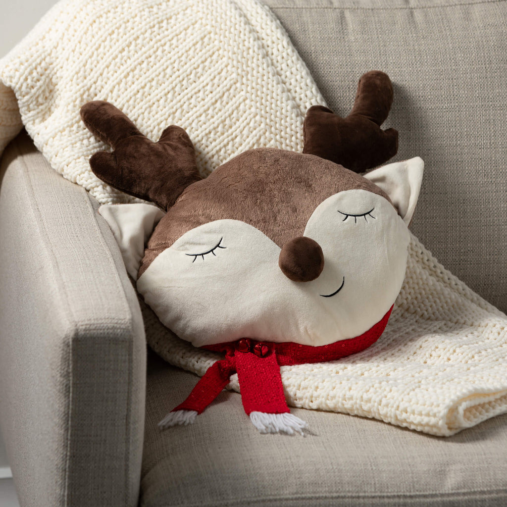 Sleeping Reindeer Pillow      