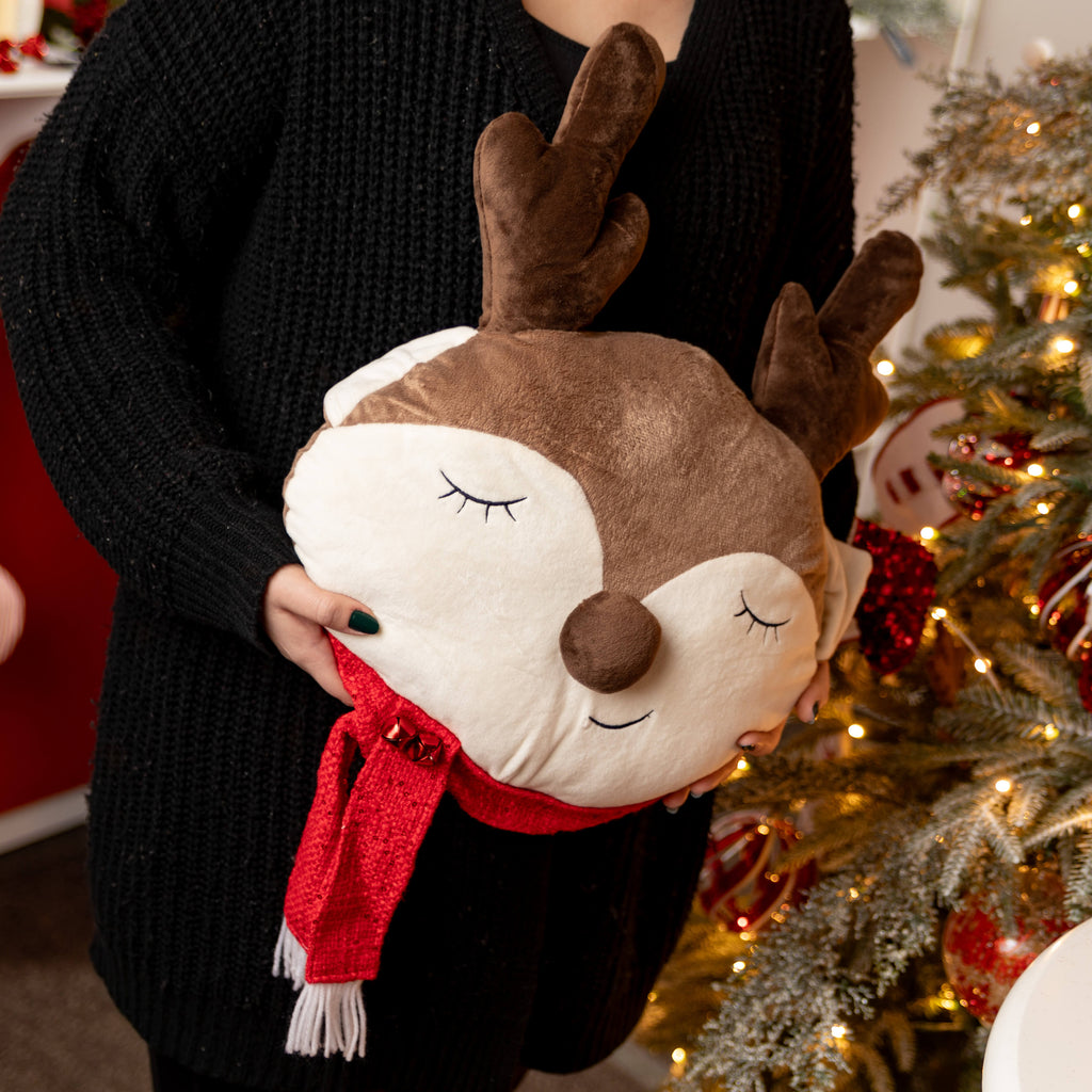 Sleeping Reindeer Pillow      