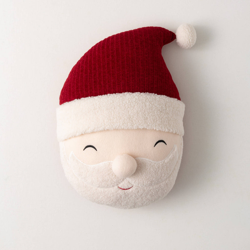 Smiling Santa Head Pillow     