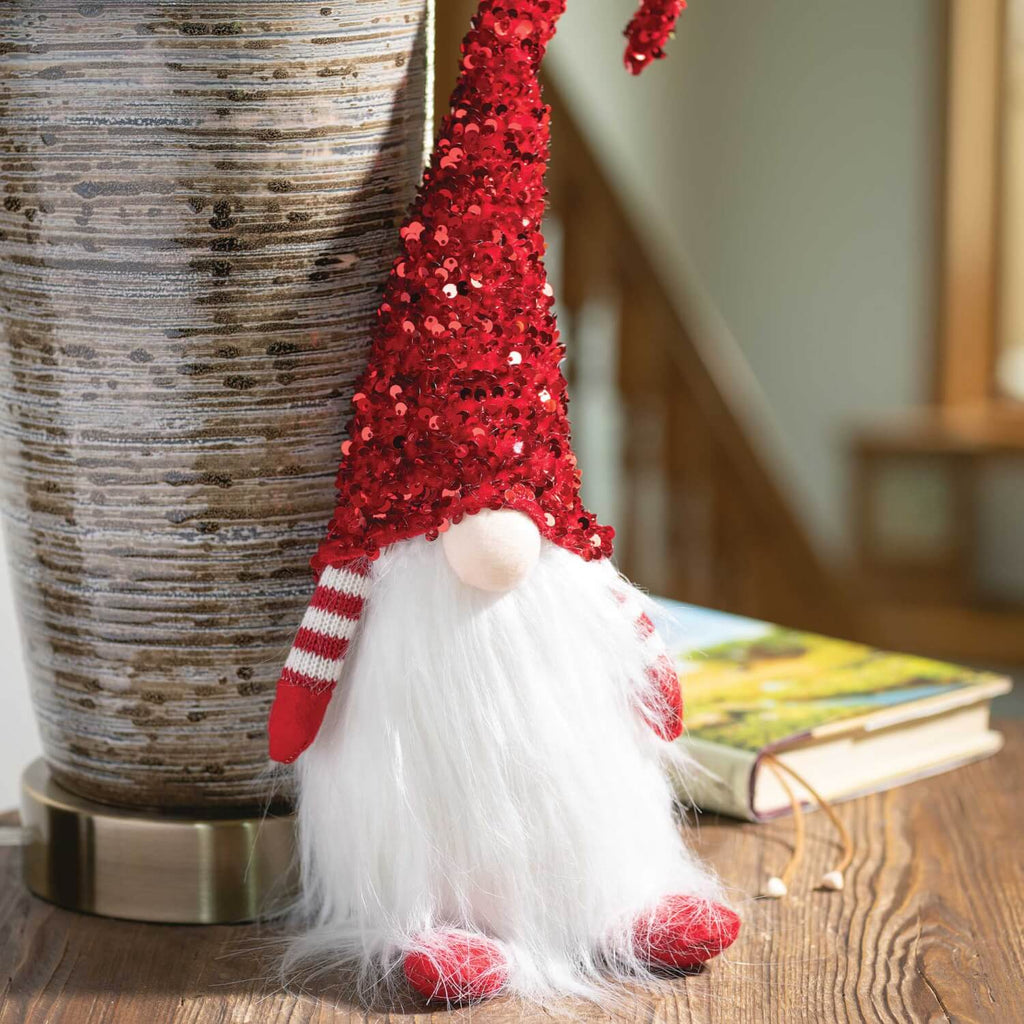 Red Sequin Gnome              