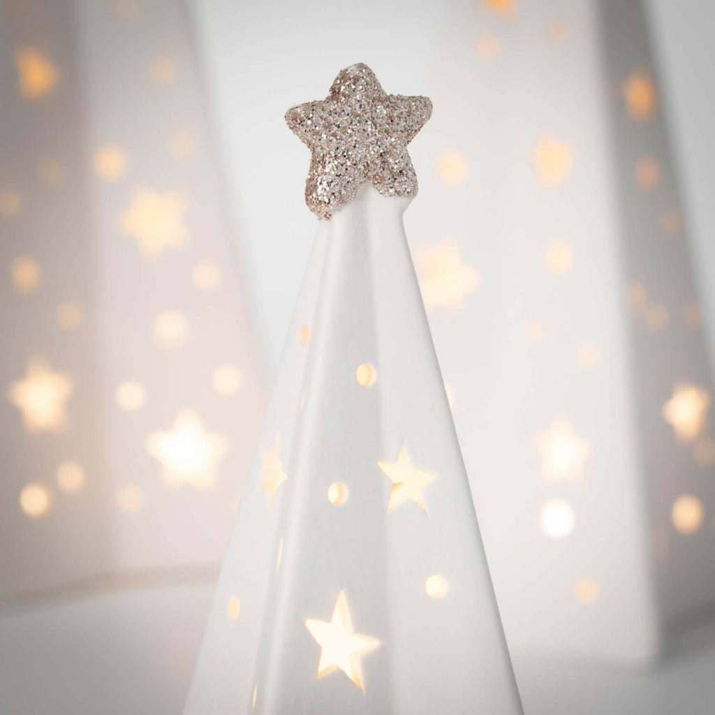 Lighted Porcelain Tree Set 3  