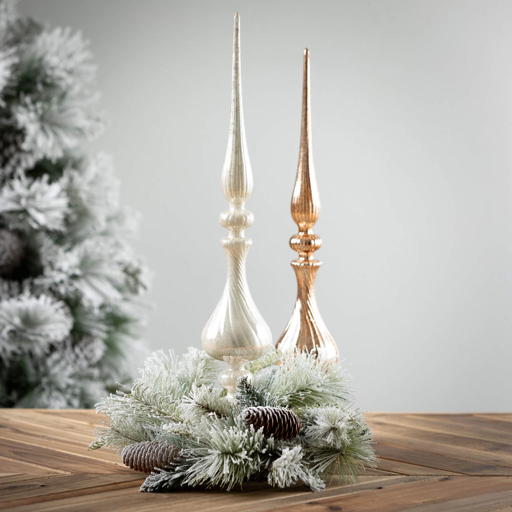 Gold Finials Set Of 2         