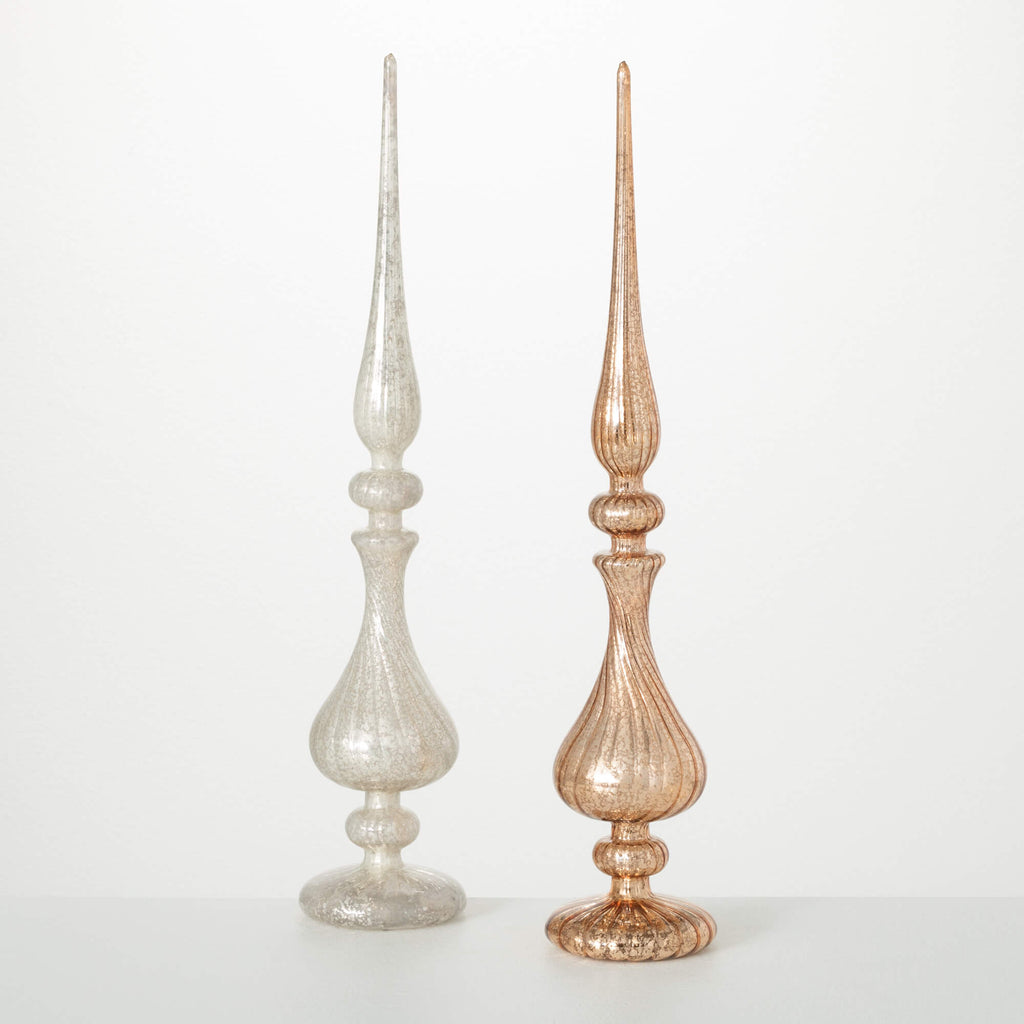 Gold Finials Set Of 2         