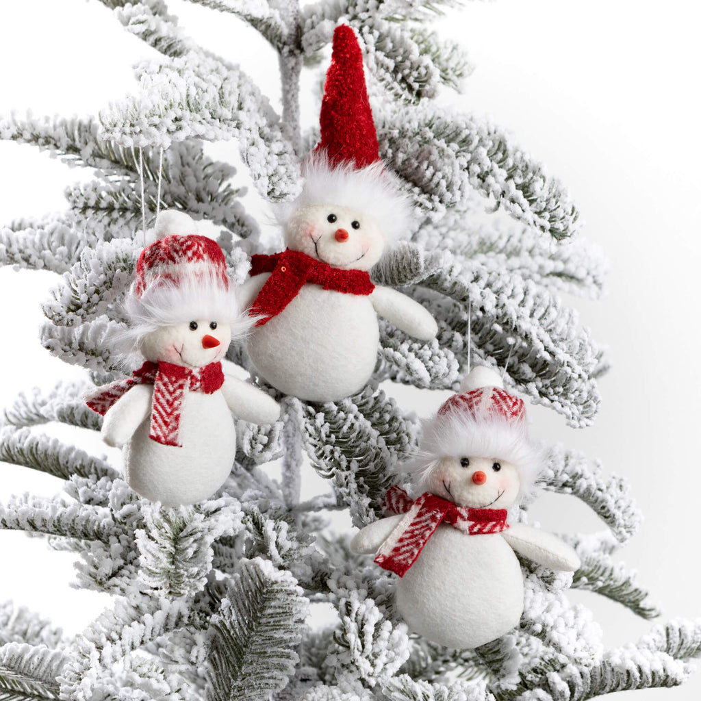 Crate Snowman Ornament Set 12 