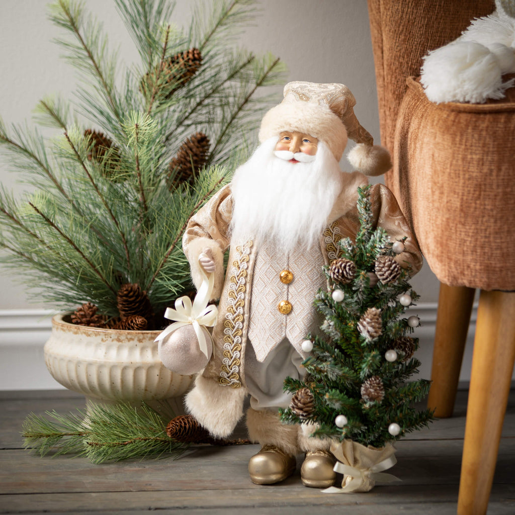 Santa & Christmas Tree Figure 