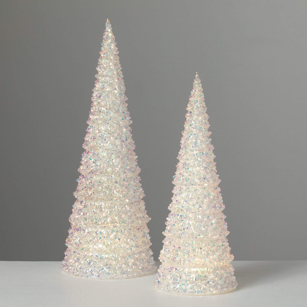 Led Confetti Cone Tree Set 2  