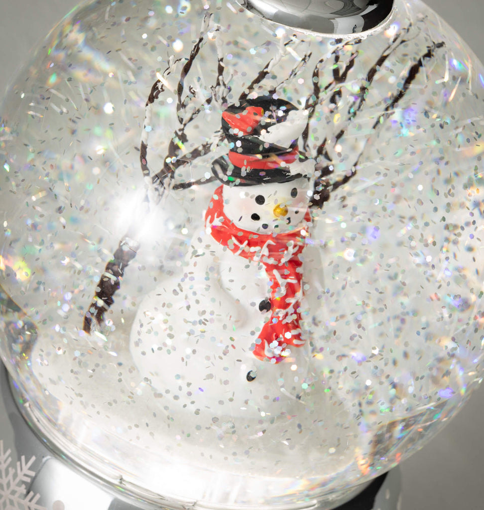 Lighted Snowman Shimmer Dome  