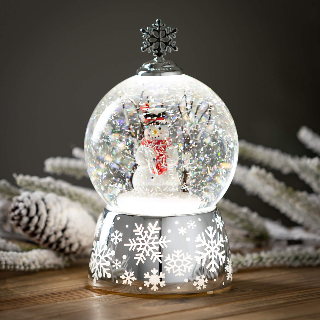 Lighted Snowman Shimmer Dome  