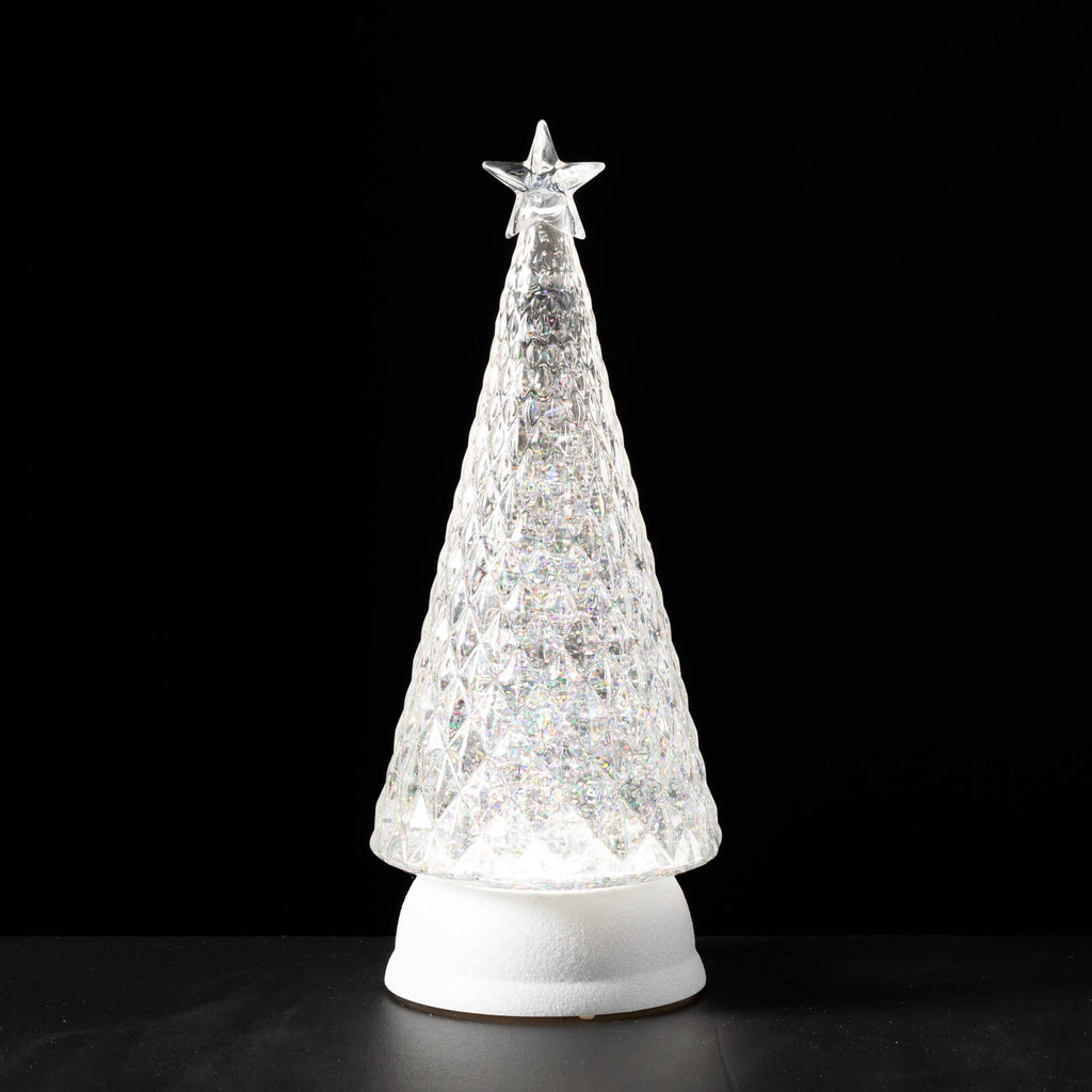 Lighted Shimmer Cone Tree     