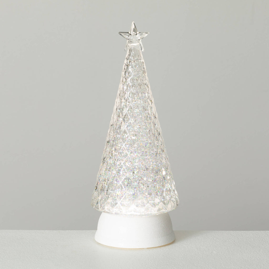 Lighted Shimmer Cone Tree     