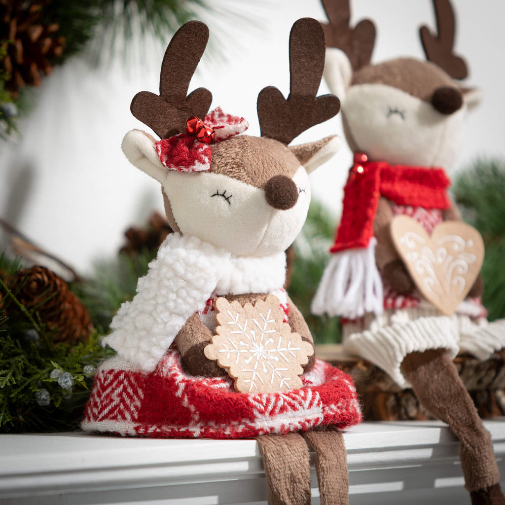 Gingerbread Reindeer Figurines