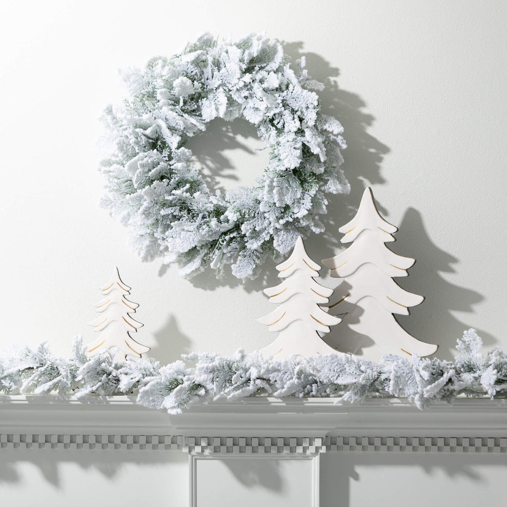 Stylish White Wood Tree Set   